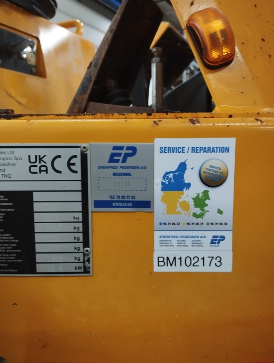 Thwaites 3 Ton m/drejelig tip, Brugt dumper