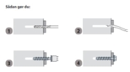 C-bolt, 16x120 mm, 10 stk
