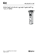 Sikkerhedsinstruktioner og betjeningsvejledning, EC 50T hydraulikhammer 