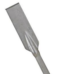 Spademejsel, 25x108 mm, 75x400 mm
