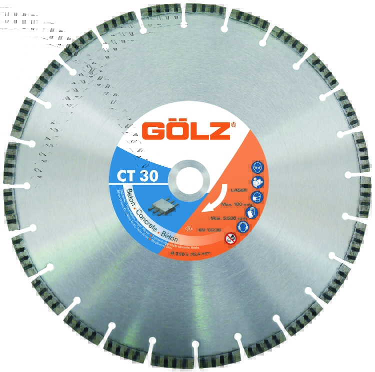 Gölz CT 30, Ø400x25,4 mm, Diamantskive