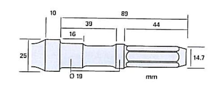 Hårdmetalbor Ø16x140, t/DKR36