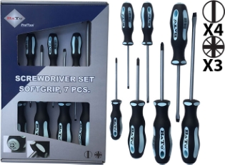 Bato Skruetrækkersæt, 7 stk (4LK+3PZ)