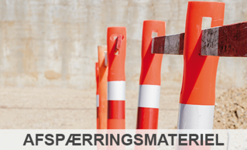 Tilbud, Afspærringsmateriel, Entreprenørmateriel og entreprenørmaskiner