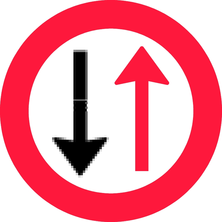 Vigepligtstavle B18, Ø70 cm
