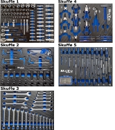 Bato Værktøjsvogn m/6 Skuffer - 231 dele