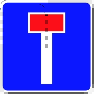 Oplysningstavle E 18, 50x50 cm