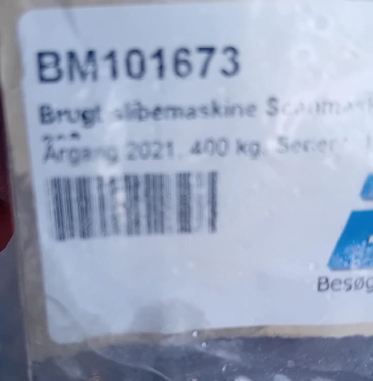 Scanmaskin Scancombiflex 800, Brugt slibemaskine