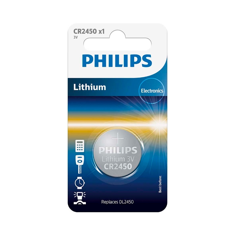 Philips Knapcellebatteri CR2450 1 stk