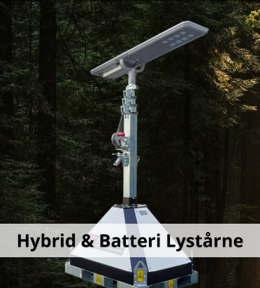 Hybrid og batteri lystårne fra Italtower