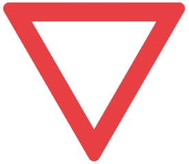 Vigepligtstavle B11, 70 cm