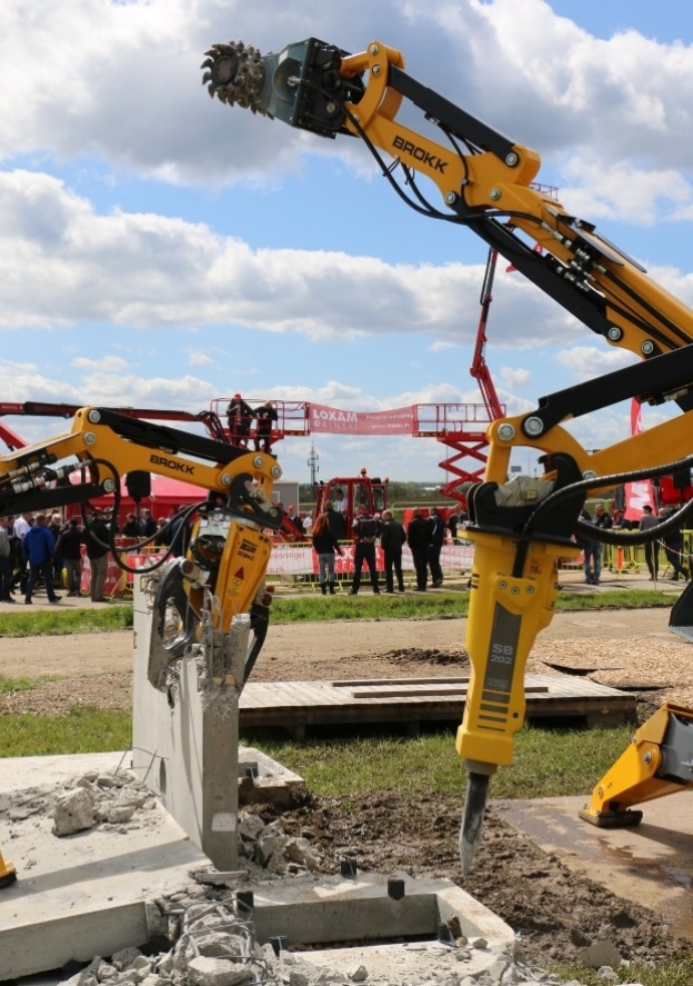 Nedbrydningsmaskinerne Brokk 60, Brokk 100 og Brokk 400