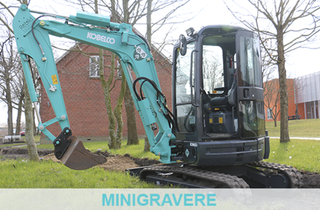 Erenfred Pedersen A/S er i Danmark forhandler af Kobelco minigravemaskiner / minigravere