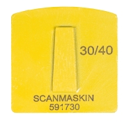 WSM Yellow, 12 mm, #30/40, Single