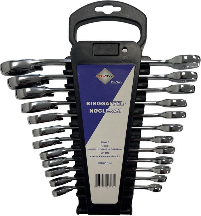 BATO Ringskraldenøglesæt 8-19mm 12 dele