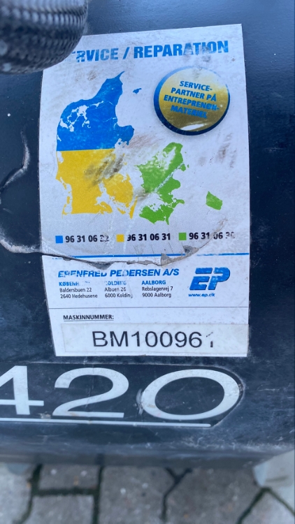 HTC 420, Brugt slibemaskine