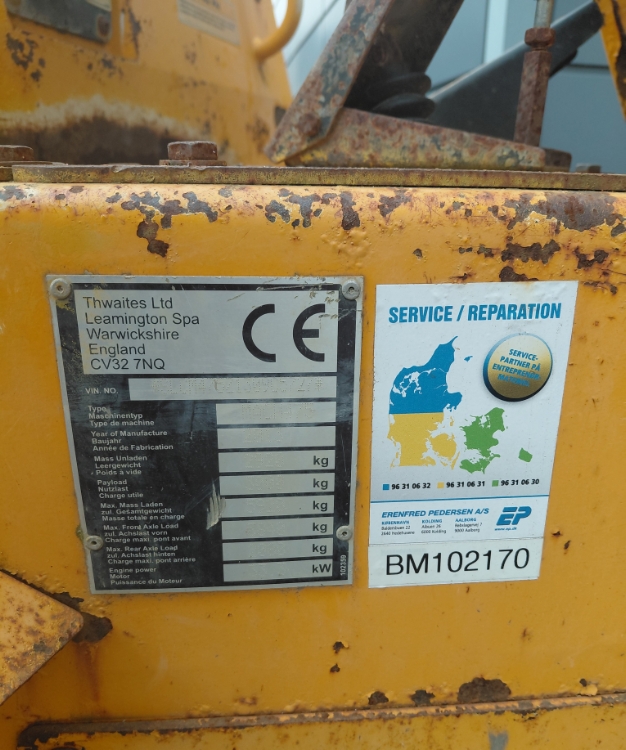 Thwaites 3 Tonne m/drejelig højtip