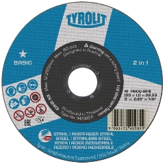 Tyrolit 125 x 1,0, skæreskive plan Basic
