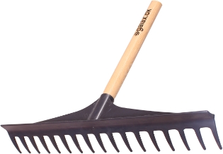 Plast- og golfrive, 17 tænder