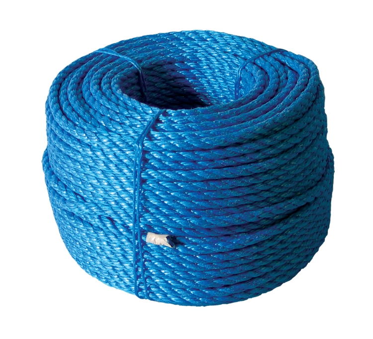 Polyreb, Blå, 3-slået, 8 mm