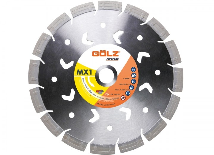 Gölz MX1, Ø230 x 22,2 mm, Diamanrskive