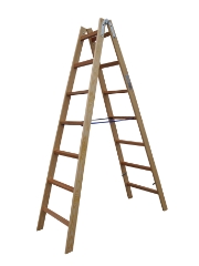 Træstige, 1,97 m / 2x7 trin