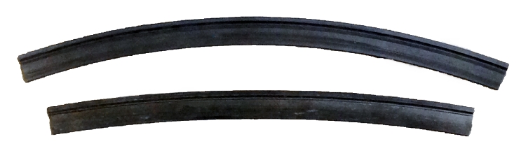 Gummilister, 450 mm, 2 stk