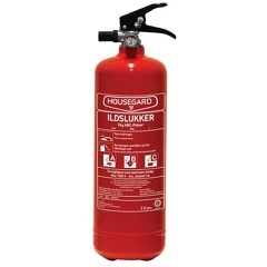 Pulverslukker m/beslag, 2 kg