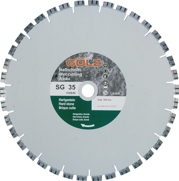 Gölz SG 35, Ø600x60,0 mm, Diamantskive