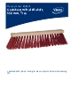 Vikan Gadekost, PVC, 20 rk