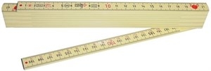 Glasfiber tommestok - 2 meter lang