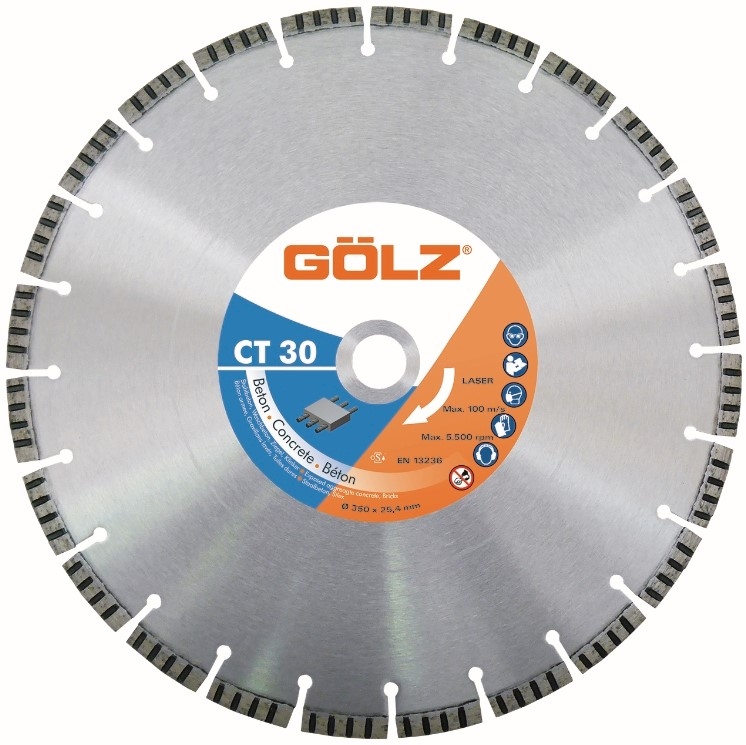 Gölz CT 30, Ø350x25,4 mm, Diamantskive