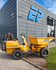 Thwaites 2 Tonne Hi-Swivel, Brugt dumper