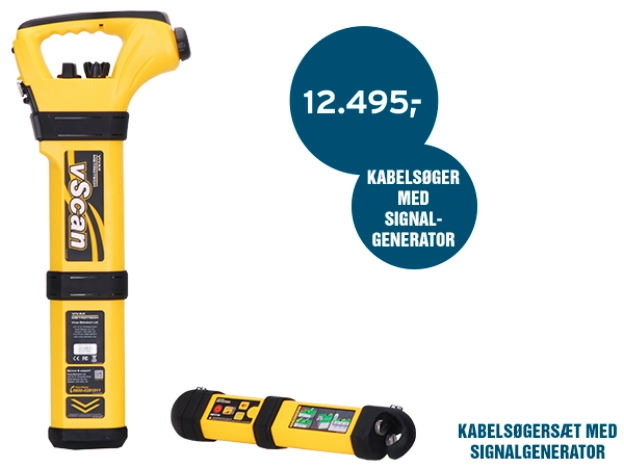 Sættilbud: Kabelsøgeren Vivax vScan med signalgenerator