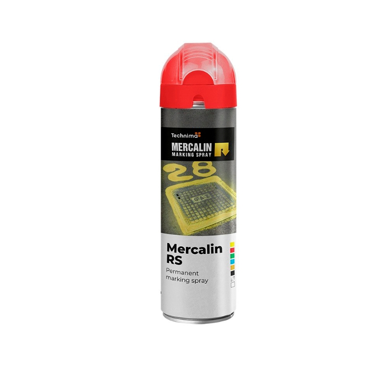 Mercalin Mærkespray, Rød, 500 ml