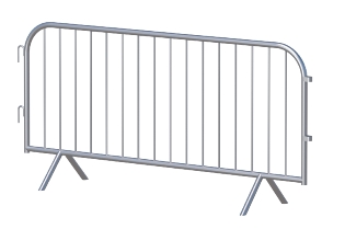 Publikumshegn 2,2 x 1,1 mtr