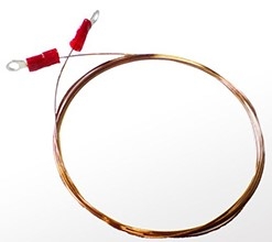 Glødetråd, t/gl. Tolino, med metalplade - 138 cm