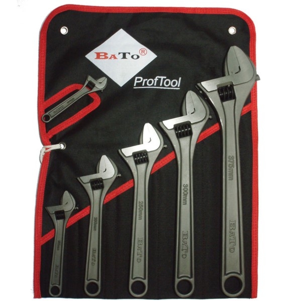 Bato Skiftenøglesæt 4"-15", 6 dele