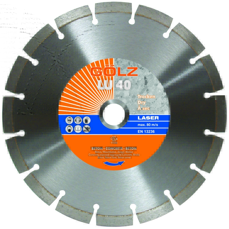 Gölz LU 40, Ø150x22,2 mm, Diamantskive