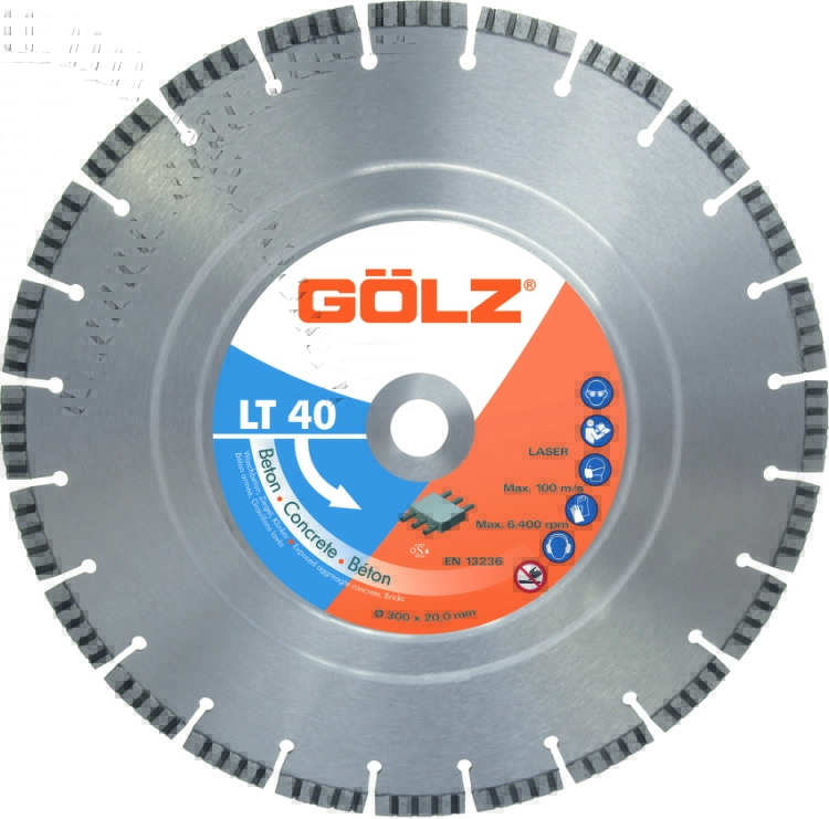 Gölz LT 40, Ø300x20 mm, Diamantskive