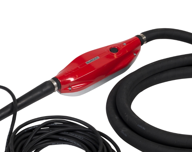 Swepac PVEL58, Stavvibrator Ø58 mm - 8 m slange
